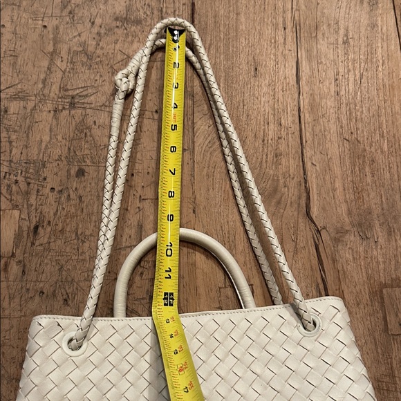 Quince Italian Leather Handwoven Satchel – Bone – Handcrafted in Italy - Picture 14 of 14